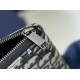 Replica Portafoglio lungo con cerniera Dior jacquard obliquo beige/nero Imitazione Outlet Online