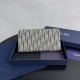 Replica Portafoglio lungo con zip Dior Saddle tela jacquard Oblique Imitazione Outlet Online