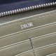Replica Portafoglio lungo con zip Dior Saddle tela jacquard Oblique Imitazione Outlet Online
