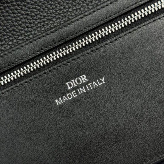 Replica Portafoglio lungo Dior Normandie Bifold nero Imitazione Outlet Online