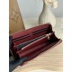 Replica Portafoglio YSL Saint Laurent Monogram Continental con cerniera Maroon Imitazione Outlet Online