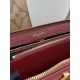Replica Portafoglio YSL Saint Laurent Monogram Continental con cerniera Maroon Imitazione Outlet Online