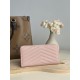 Replica Portafoglio YSL Saint Laurent Monogram Continental con cerniera Rosa Imitazione Outlet Online