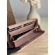 Replica Portafoglio YSL Saint Laurent Monogram Continental con cerniera Rosa Imitazione Outlet Online