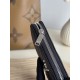 Replica Portafoglio YSL Saint Laurent Monogram Continental con cerniera Nero Argento Imitazione Outlet Online