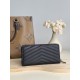 Replica Portafoglio YSL Saint Laurent Monogram Continental con cerniera Nero Imitazione Outlet Online
