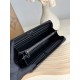 Replica Portafoglio YSL Saint Laurent Monogram Continental con cerniera Nero Imitazione Outlet Online