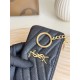 Replica Porta carte con cerniera YSL Saint Laurent Cassandre Matelassé Fragments Nero Oro Imitazione Outlet Online
