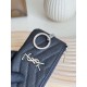 Replica Porta carte con cerniera YSL Saint Laurent Cassandre Matelassé Fragments Nero Argento Imitazione Outlet Online