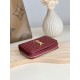 Replica Portafoglio compatto YSL Saint Laurent Cassandre Matelassé Rosso Imitazione Outlet Online