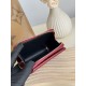 Replica Portafoglio compatto YSL Saint Laurent Cassandre Matelassé Rosso Imitazione Outlet Online