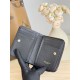 Replica Portafoglio compatto YSL Saint Laurent Cassandre Matelassé Nero Imitazione Outlet Online