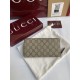 Replica Portafoglio Gucci con cerniera interna GG 856562 Marrone Imitazione Outlet Online