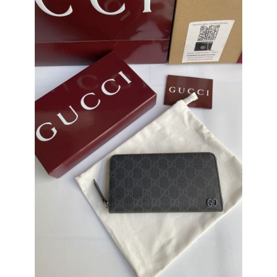 Portafoglio Gucci con cerniera interna GG 856562 Nero False Fatte Bene Dupe Replica Portafoglio Gucci con cerniera interna GG 856562 Nero Imitazione Outlet Online