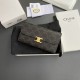 Replica Portafoglio grande Celine in tela con chiusura a trionfo Imitazione Outlet Online
