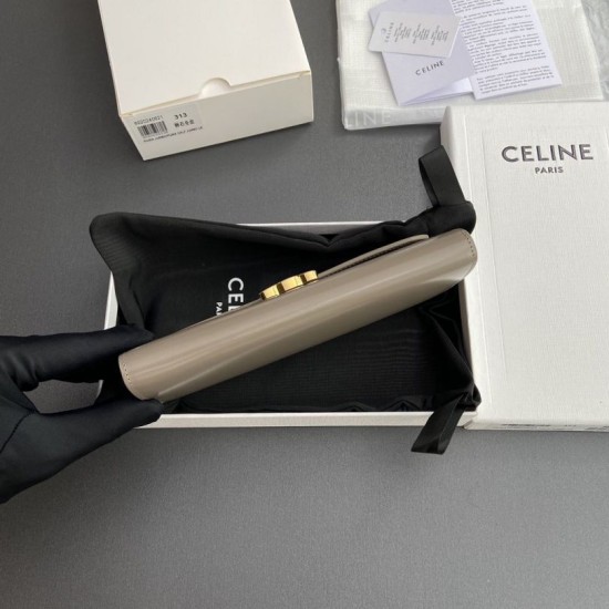 Replica Portafoglio grande Celine Triomphe Ciottoli Imitazione Outlet Online