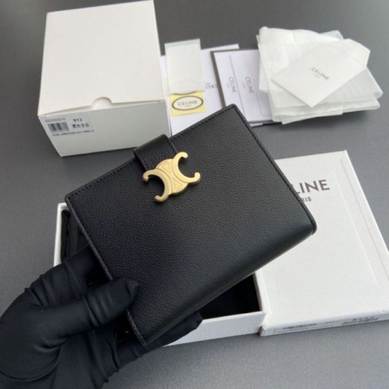 Replica Portafoglio Celine con tracolla media Nino Nero Imitazione Outlet Online