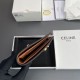 Replica Portafoglio Celine con tracolla media Nino Marrone Imitazione Outlet Online