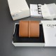 Replica Portafoglio piccolo a tre ante CELINE 16 in pelle di vitello satinata Marrone Imitazione Outlet Online