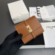 Replica Portafoglio piccolo a tre ante CELINE 16 in pelle di vitello satinata Marrone Imitazione Outlet Online