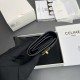 Replica Portafoglio piccolo a tre ante CELINE 16 in pelle di vitello satinata Nero Imitazione Outlet Online