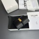 Replica Portafoglio piccolo a tre ante CELINE 16 in pelle di vitello satinata Nero Imitazione Outlet Online