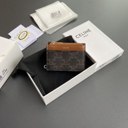 Replica Portafoglio compatto Celine con Coin Triomphe Imitazione Outlet Online