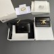 Replica Portafoglio compatto Celine con portamonete Triomphe nero Imitazione Outlet Online
