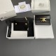 Replica Portafoglio compatto Celine con portamonete Triomphe nero Imitazione Outlet Online