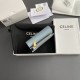 Replica Portafoglio compatto Celine con portamonete Triomphe Blu Imitazione Outlet Online