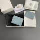 Replica Portafoglio compatto Celine con portamonete Triomphe Blu Imitazione Outlet Online