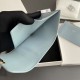 Replica Portafoglio compatto Celine con portamonete Triomphe Blu Imitazione Outlet Online