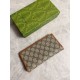 Replica Portafoglio continentale Gucci con emblema GG 821802 marrone Imitazione Outlet Online