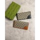 Replica Portafoglio continentale Gucci con emblema GG 821802 marrone Imitazione Outlet Online