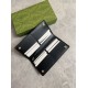 Replica Portafoglio continentale Gucci con emblema GG 821802 Nero Imitazione Outlet Online