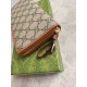 Replica Portafoglio Gucci GG Supreme con cerniera 821803 Marrone Imitazione Outlet Online