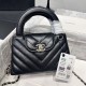 Replica Borsa shopping Chanel AS4416 Kelly Nano pelle di vitello nera Imitazione Fallate Outlet