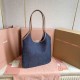 Replica Borsa a tracolla Miu Miu Ivy denim con finiture pelle 5BG231 Blu Imitazione Fallate Outlet