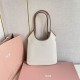 Replica Borsa a tracolla Miu Miu Ivy denim con finiture pelle 5BG231 Bianca Imitazione Fallate Outlet