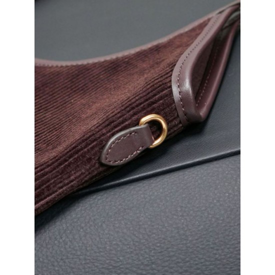 Replica Borsa a tracolla/hobo Miu Miu Ivy in velluto a coste 5BG231 Imitazione Fallate Outlet