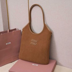 Repliche Borsa a tracolla/hobo Miu Miu Ivy velluto a coste 5BG231 Marrone False Online Perfetto Replica Borsa a tracolla/hobo Miu Miu Ivy velluto a coste 5BG231 Marrone Imitazione Fallate Outlet