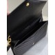Replica Pochette YSL Saint Laurent Grain De Poudre Matelassé Chevron Envelope Nero Imitazione Fallate Outlet