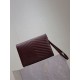 Replica Pochette YSL Saint Laurent Grain De Poudre Matelassé Chevron Envelope bordeaux Imitazione Fallate Outlet