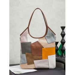Replica Borsa tote Miu Miu Ivy in pelle patchwork 5BG231 Imitazione Fallate Outlet