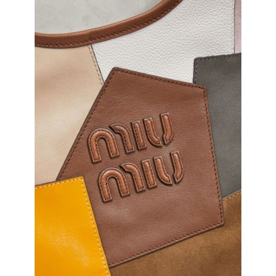 Repliche Borsa tote Miu Miu Ivy in pelle patchwork 5BG231 False Online Perfetto Replica Borsa tote Miu Miu Ivy in pelle patchwork 5BG231 Imitazione Fallate Outlet