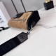 Replica Borsa a tracolla LOEWE Mini Flex tela e pelle scamosciata marrone/nera Imitazione Fallate Outlet