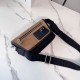 Replica Borsa a tracolla LOEWE Mini Flex tela e pelle scamosciata marrone/nera Imitazione Fallate Outlet