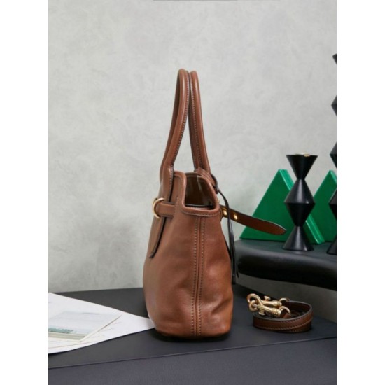 Replica Borse tote pelle Miu Miu Adventure 5BA292 Marrone Imitazione Fallate Outlet