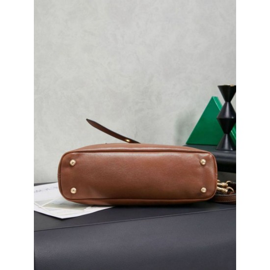 Replica Borse tote pelle Miu Miu Adventure 5BA292 Marrone Imitazione Fallate Outlet