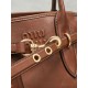Replica Borse tote pelle Miu Miu Adventure 5BA292 Marrone Imitazione Fallate Outlet